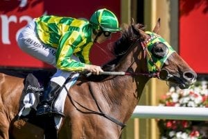 Parthesia winning the 2018 Bagot Handicap