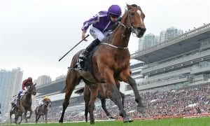 Highland Reel wins the 2015 HK vase