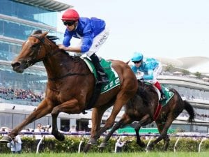 Rubisaki wins the Group Two Kewney Stakes